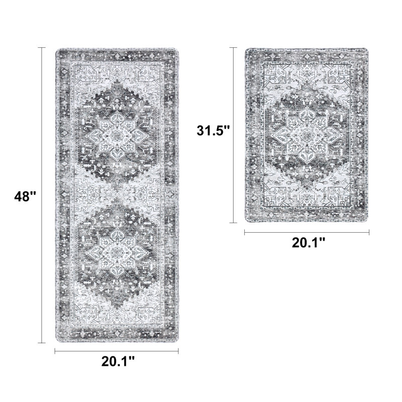 Standing Anti-fatigue Kitchen Mats (Set Of 2), Gray