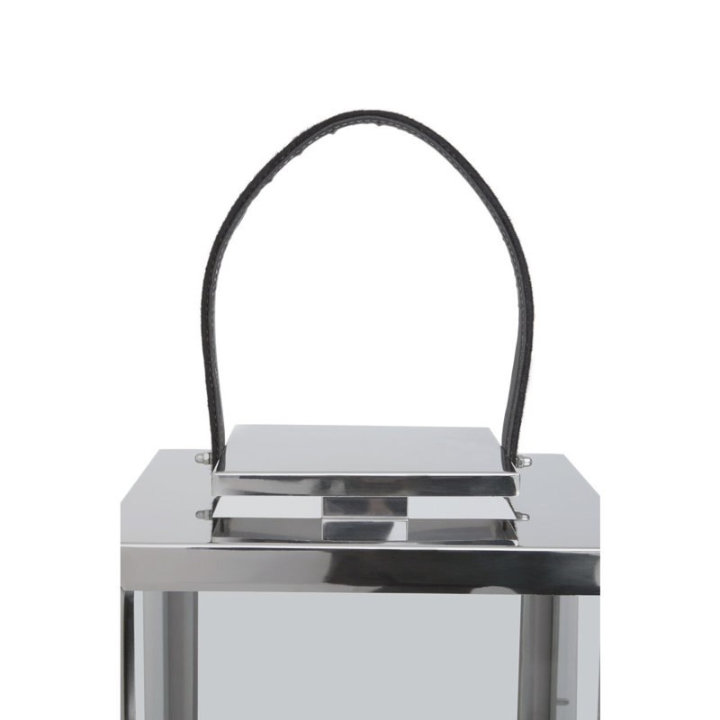 Searle Glass Tabletop Lantern, 47cm H x 30cm W x 30cm D