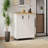 51" Fluted Kitchen Island with Drop Leaf, Farmhouse Accent Kitchen Island on Wheels with Internal Storage Rack, Rolling Kitchen Cart with Towel Rack for Kitchen, Dining Room-128970324