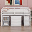 Lit mezzanine double bas avec cabinet-2130900312