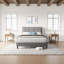  Upholstered Platform Bed with Adjustable Headboard-417069813-417069816