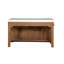 Rustic 61" Wide Oak Kitchen Island, Natural