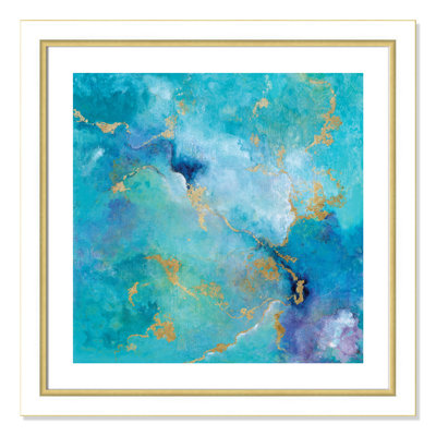 Golden Edge I - peinture encadrée