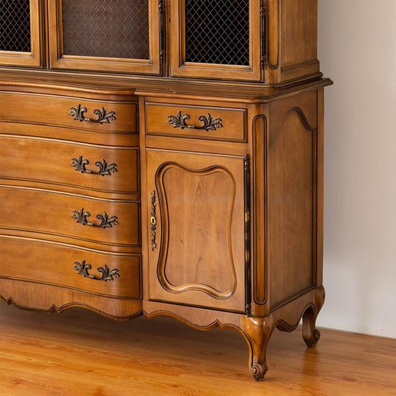 Buffet en bois massif rétro français