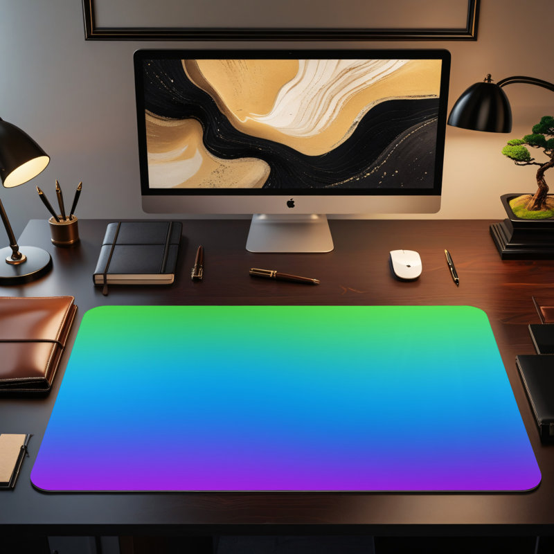 Polyester Desk Pad, 14.4x12.1