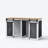 61" W Separable Large Dog Crate Furniture with Divider – Versatile Design for Multiple Dogs and Spaces-927071178