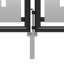 Owlswick 175" H x 400'' W Silver/Black Metal Gate