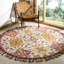Tapis ivoire en laine touffeté à la main à motif floral Jahiem-1746306144