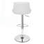Tabouret de bar rotatif à hauteur ajustable en similicuir Claudia-25643303