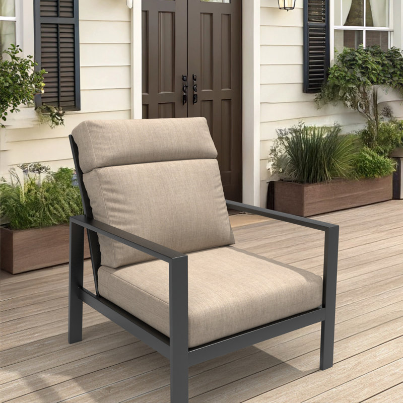Coussin pour l'extérieur 24,5 x 27 po Sunbrella Arnisa, Bois de frêne coulé