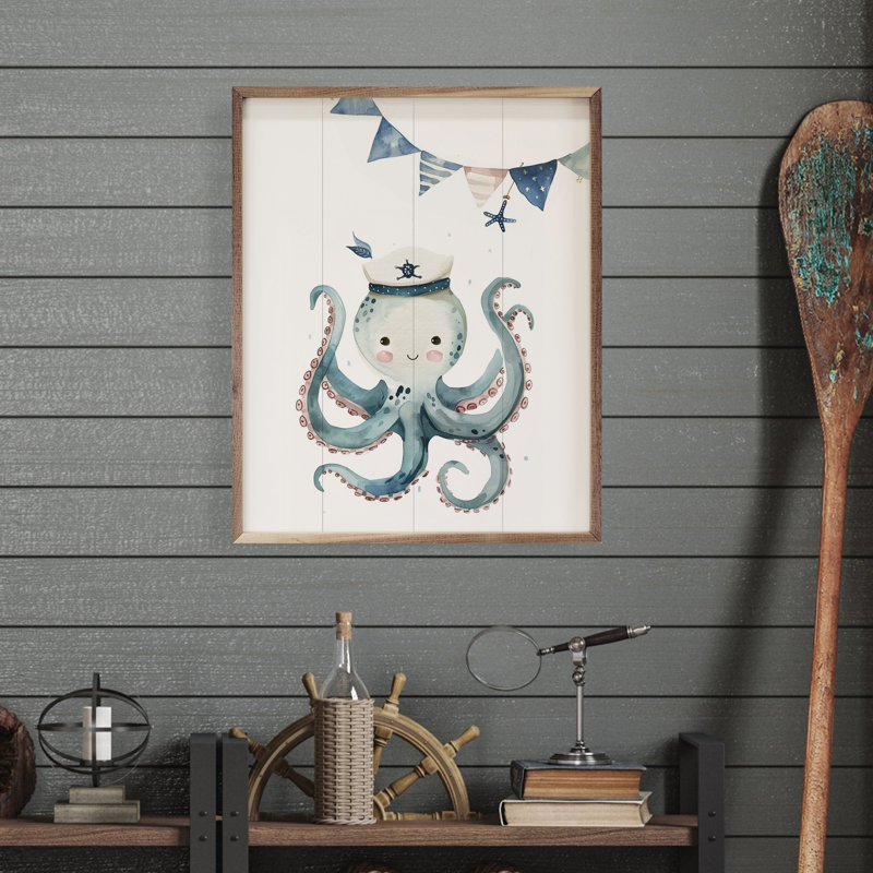 Cute Sailor Octopus, 20" H x 16" W