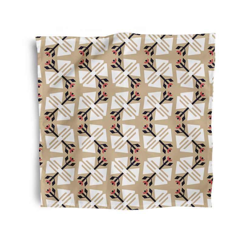 Schmier Jodhpur Ditsy Napkins, Taupe
