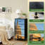 Commode 4 tiroirs pour chambre à coucher sunrise capitol pond aux reflets drapeau américain Petite grande commode pour vêtements