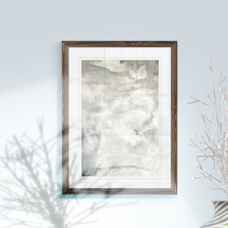 « délavé iv » par paul cezanne-cadre photo, reproduction d’art, H 28 po x l 38 po x 1,25 po, Impression encadrée espresso
