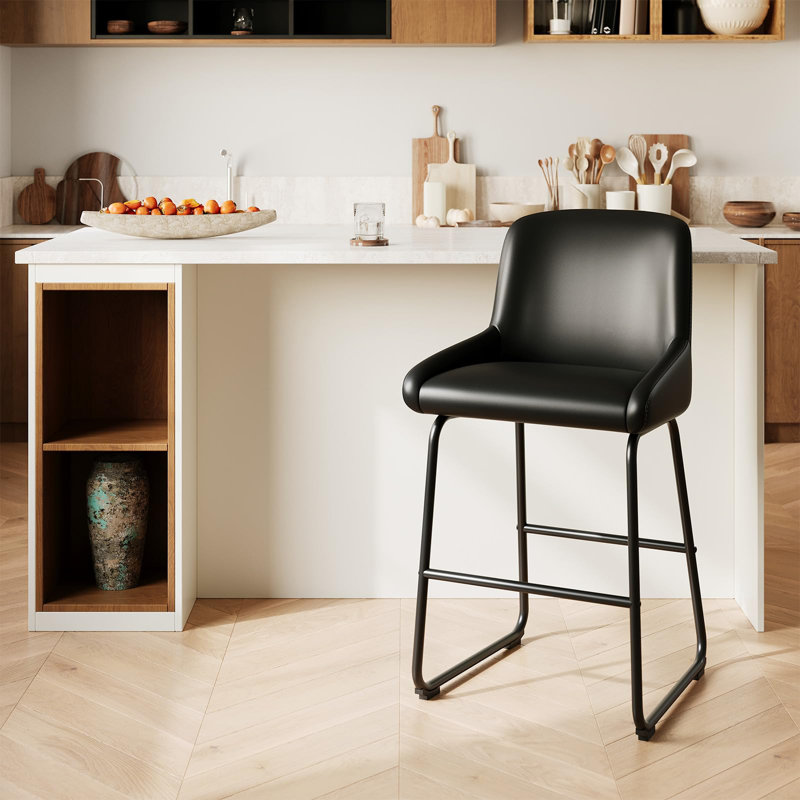 Upholstered Accent Chair, Black, 4