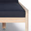 Chaise longue d'extérieur en bois massif Amina Amina-151066535