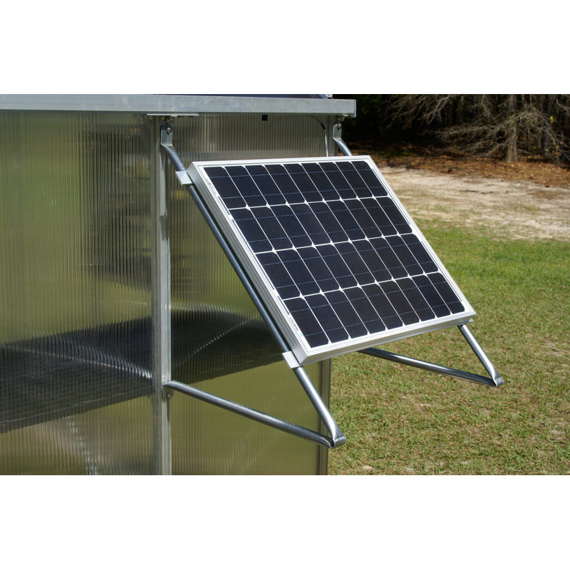 Mont 8'x12' Black Aluminum Frame Greenhouse with Polycarbonate Panels