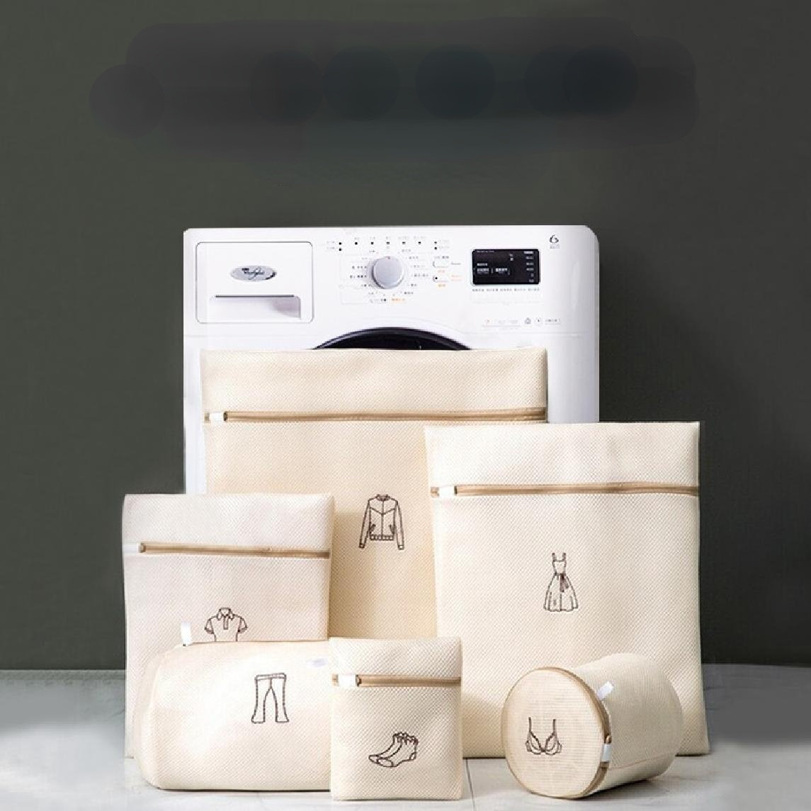 Rebrilliant Thickened Laundry Bag, 5-Piece Set, Family Underwear, Sweater,  Clothing, Laundry Bag, Washing Machine, Net Pocket
