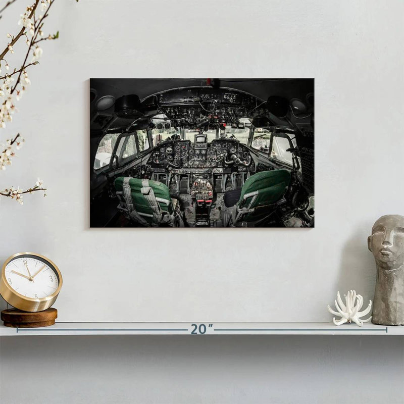 Cockpit d'avion Mehar Retro, H 8 po x l 12 po