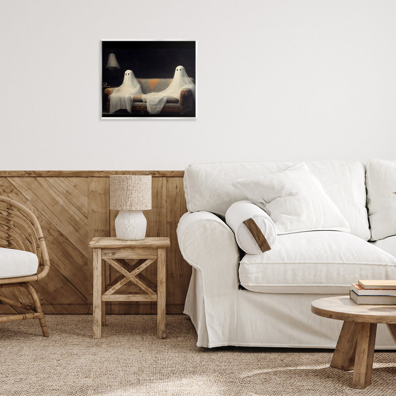 Spooky Couch Ghosts Wall Plaque, design by LSR Design Studio