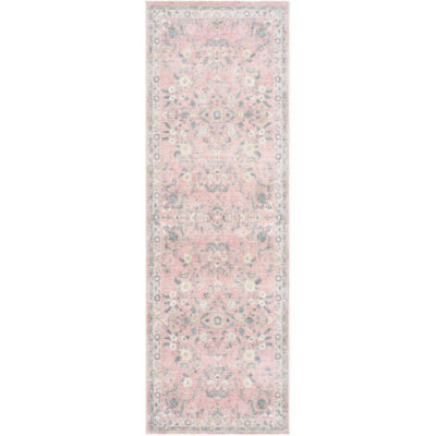 Lympsham Washable Floral Indoor Rug