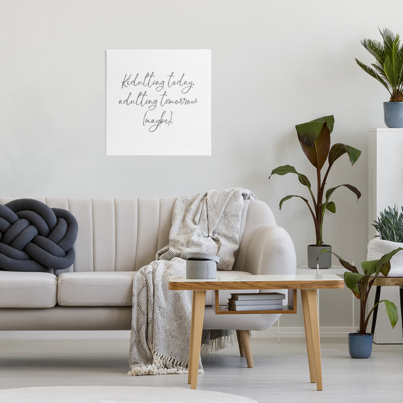 Kidulting Today, Adulting Demain, toile par Lauren Rader, H 17 po x l 17 po