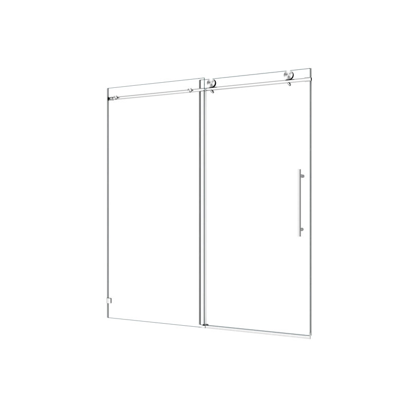 Brushed Shower Door 5476 - 70Mm 304 Stainless Steel, Nano Cleaning, & Resistance Film Cleaning Soft Closing, Adjustable -Proof Treatment
