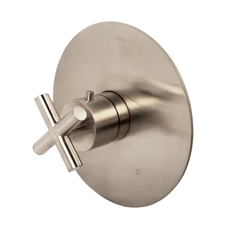 Cigno Built-in Faucet Trim Thermostatic Valve, Brushed Nickel