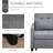 Convertible Sofa Lounger Chair Bed Multi-Functional Sleeper Recliner With Tufted Upholstered Fabric, Adjustable Angle Backrest, And Pillow