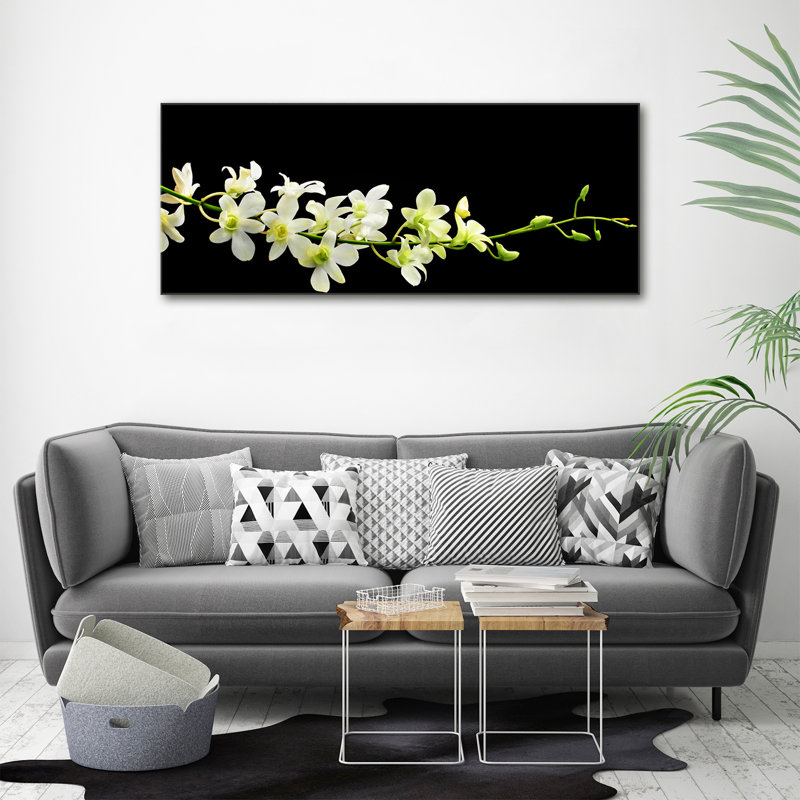 Orchid 1 Piece Wrapped Canvas Wall Art