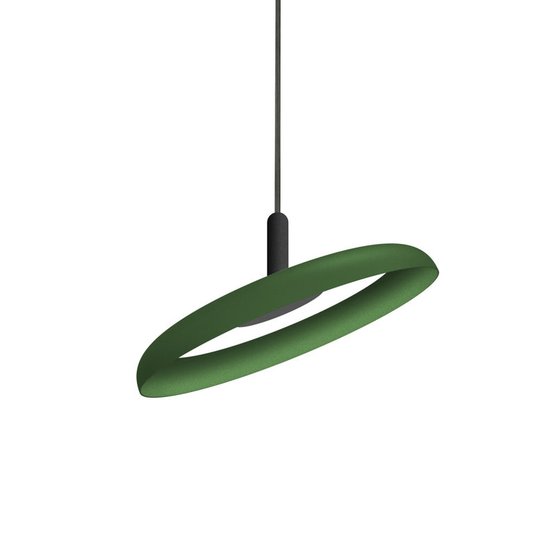 Nivél 1 - Light Single Dome Pendant, Black, 120" H x 15" W x 15" D, Forrest