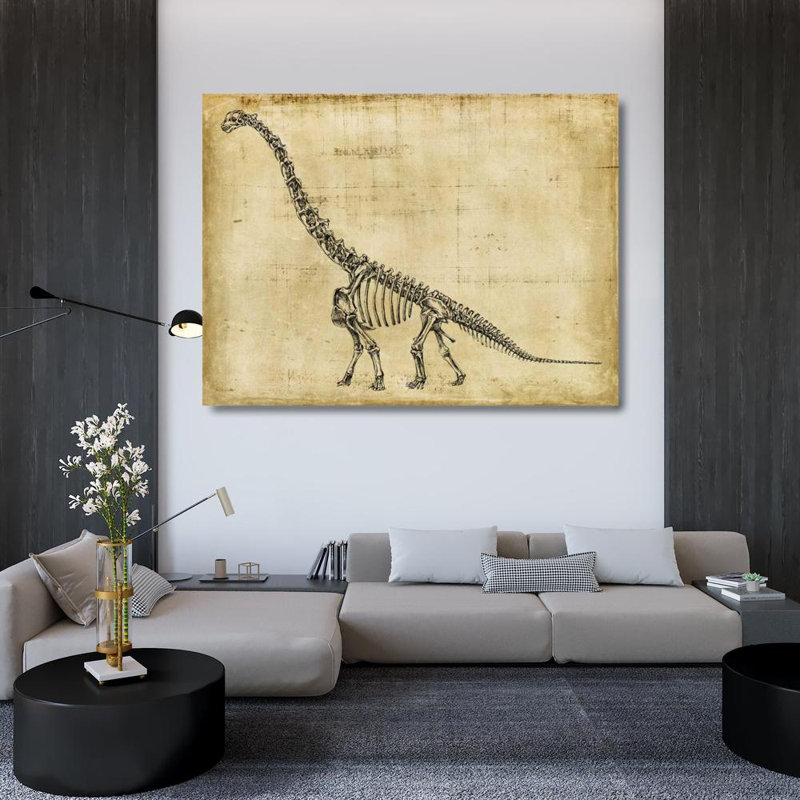 «Red Barrel Studio®» par Harper, Ethan, reproduction d'art sur toile sous le titre: Brachiosaurus Study, H 36 po x l 47 po