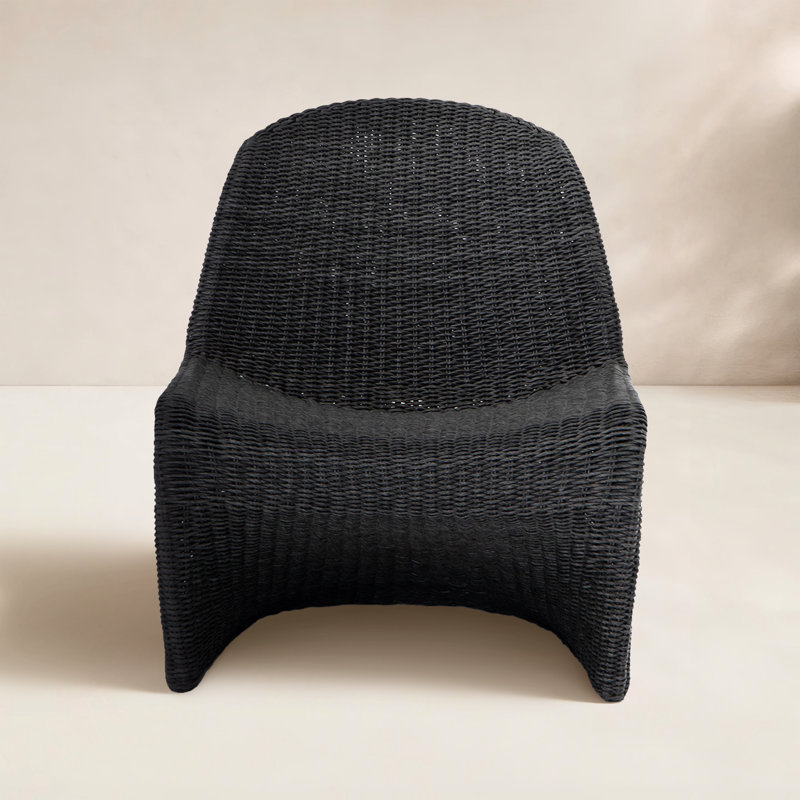 Portia Outdoor Lounge Chair, Vintage Coal