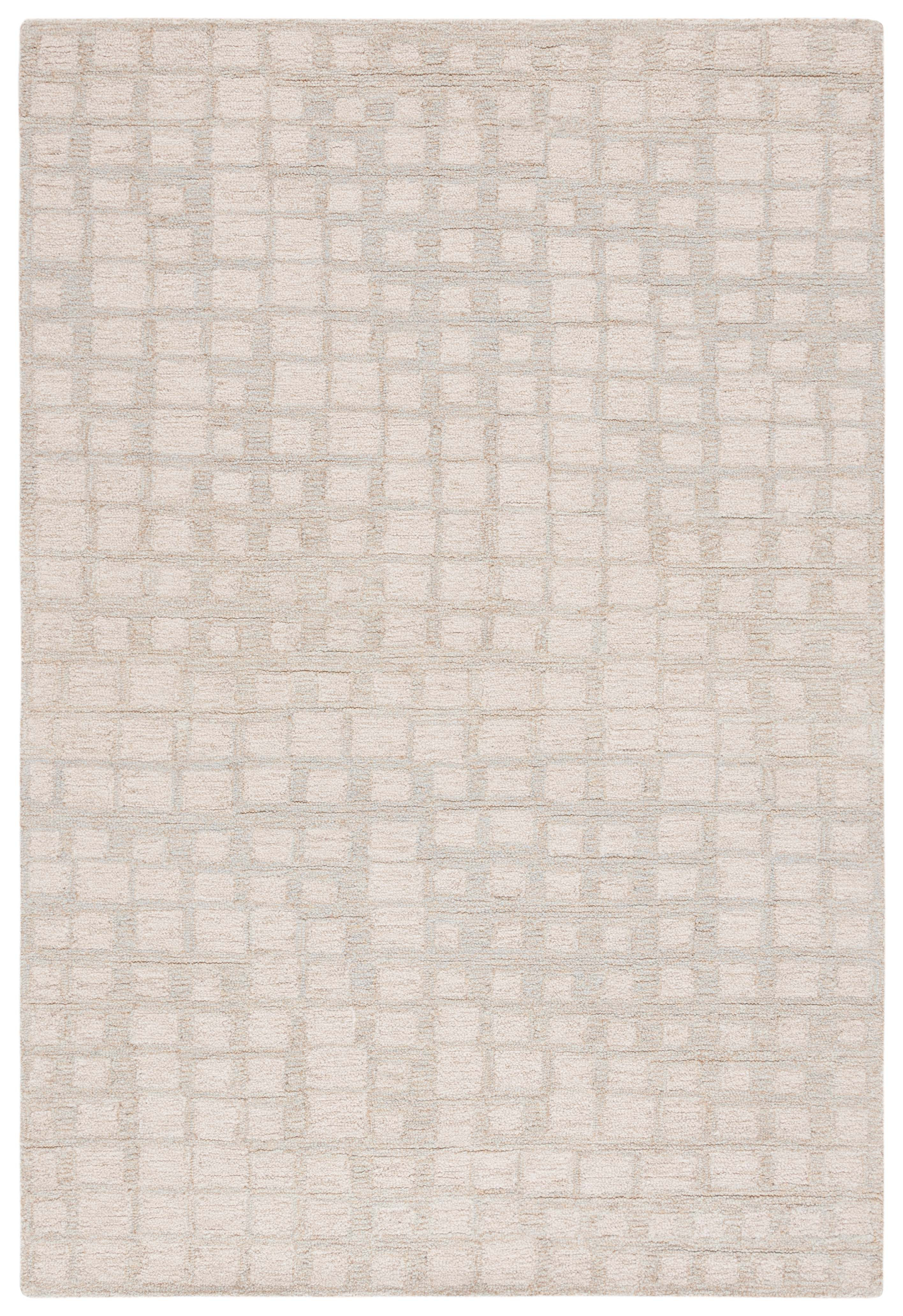 Ebern Designs Indiana Hand Tufted Wool/Jute Geometric Rug in Sage/Beige ...