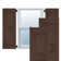 Sapele Mahogany Raised Panel Shutters (Per Pair)