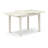 3 Piece Dinette Set for Small Spaces Contains a Rectangle Dining Table with Butterfly Leaf and 2 Dining Room Chairs, Linen White-936541451-936541449