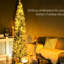 Sapin de Noël mince et noble, 210 blanc chaud, 499 pointes,, splendide étonnant