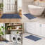 Tapis en toile bleu marine lavable 2x3-2125151860