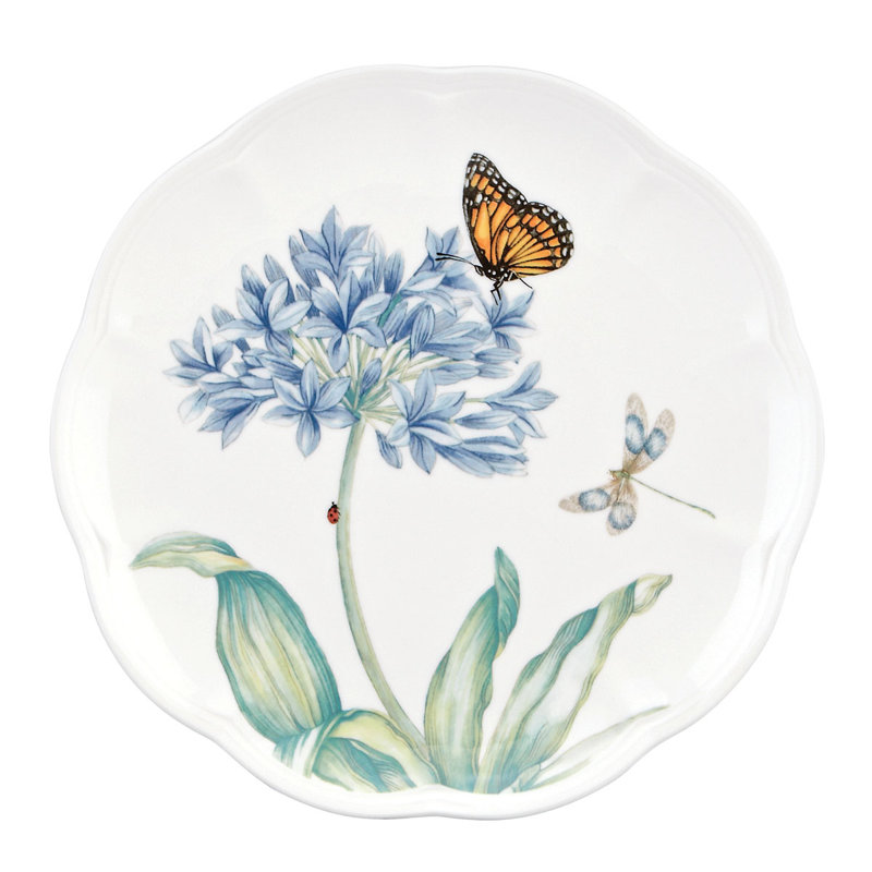 Lenox Butterfly Meadow 9" Blue Accent Plate