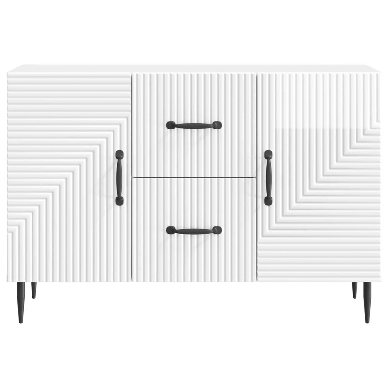 89cm Sideboard, High Gloss White