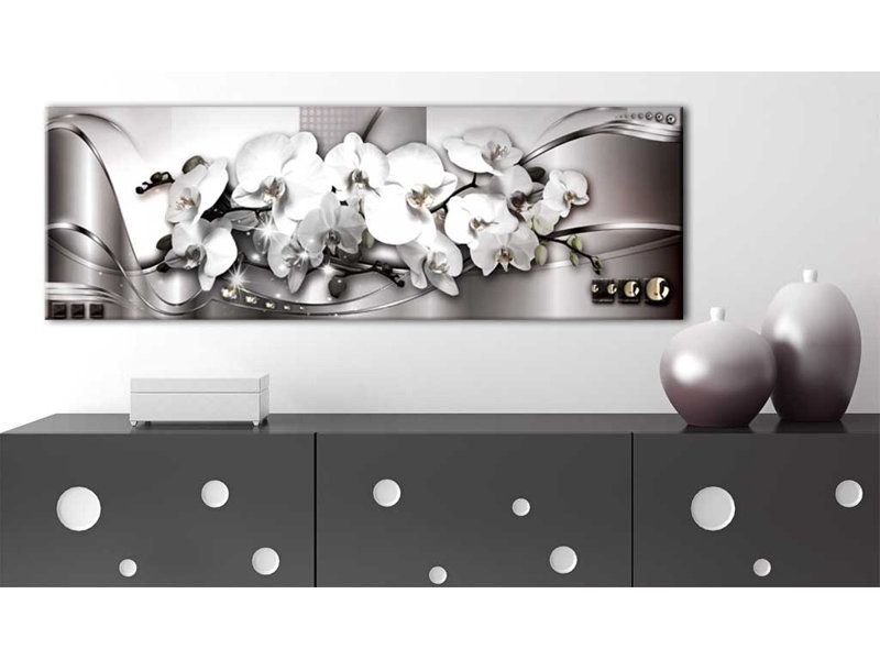 Arrangement de fleurs Ii - impression sur toile panoramique, H 17,7 po x l 53,1 po