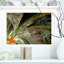 Fleur symétrique, impression sur toile tendue-33309504-18266362