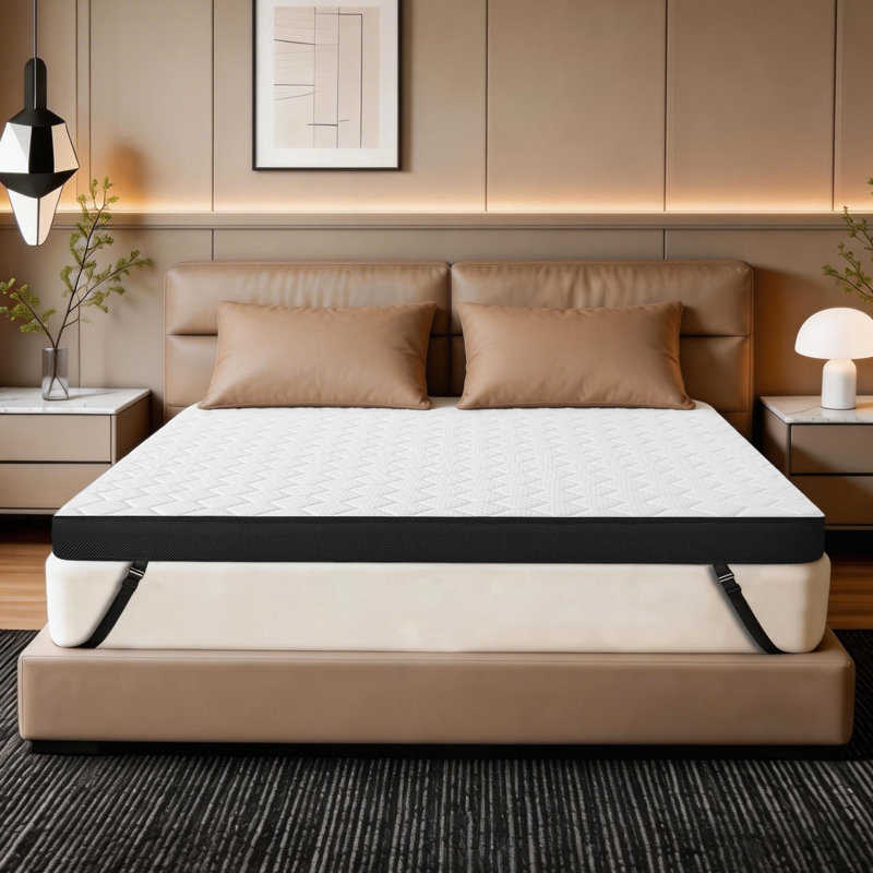 3 Inch Memory Foam Mattress Topper ,Two Sided Firm And Medium Firm Bed Topper With Removable & Washable Cover3 Inch Memory Foam Mattress Topper ,Two Sided Firm And Medium Firm Bed Topper With Removable & Washable Cover
