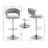 Modern Velvet Adjustable Bar Stool With 360 Degree Swivel Counter Chair-1676754493
