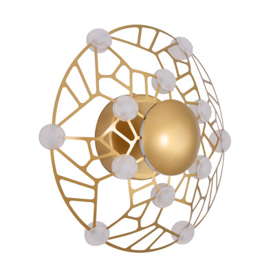 Transitional 12 Light LED Gold Wall Sconce