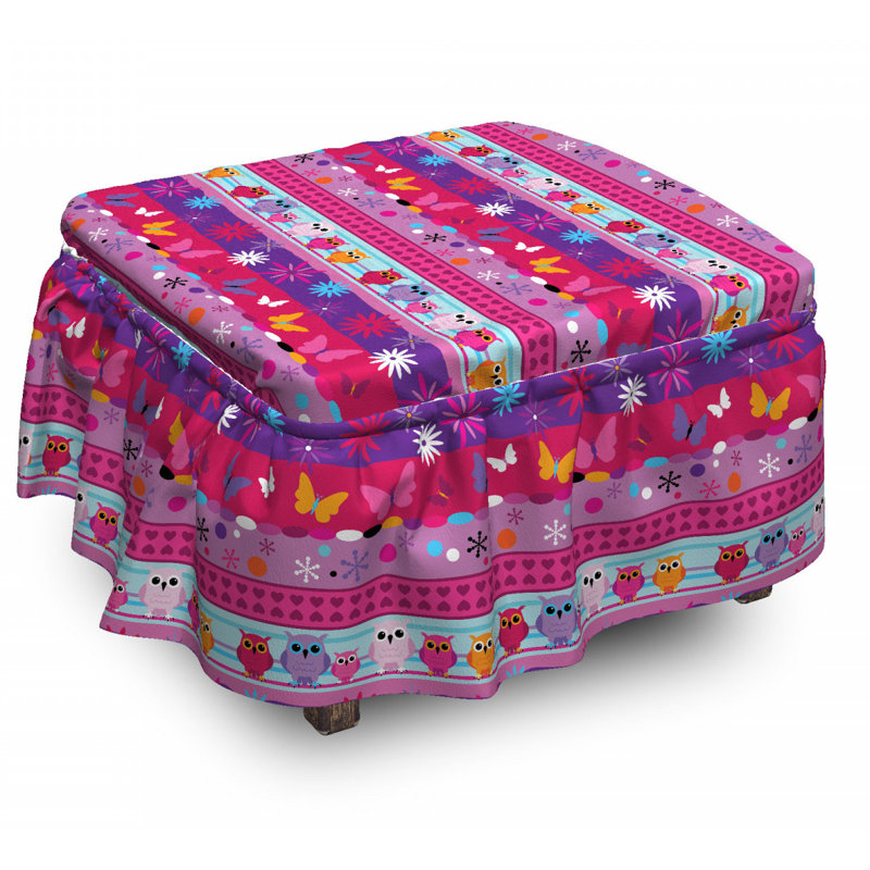 Box Cushion Ottoman Slipcover