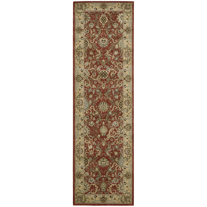 Surgener Wool Oriental Indoor Rug, Runner 2'3" x 7'9"