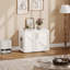 Cat Litter Box Enclosure, Hidden Litter Box Furniture with 2 Doors and Sliders-338091022