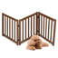 Solid Wood Freestanding Foldable Pet Gate for Dogs,3 Panels for Doorways,Stairs,Hallways etc-90636806-88357169
