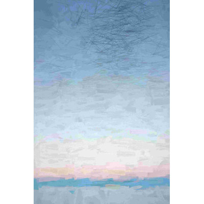 Abstrait lever de soleil - peinture sur toile tendue